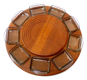 Vassoio girevole, TEAK, vassoio, DIGSMED Danmark, danese moderno, vassoio in teak, Lazy Susan - Foto 1 di 13