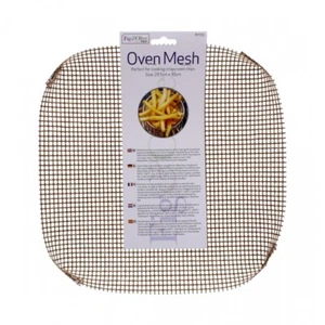 Oven Roasting Baking Tray Mesh Non-Stick Crispy Chips Garlic Bread Reusable x 2 - Picture 1 of 5