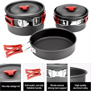 Camping Cookware, Portable Camping Essentials (with Accessories), Camping Gear - Picture 1 of 7