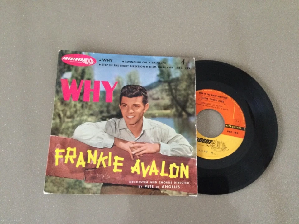 FRANKIE AVALON "WHY" EP 1960 PRESIDENT 185 - Photo 1/2