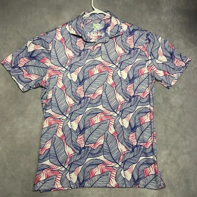 Camisa polo de golf floral Tailor Byrd para hombre talla grande manga corta polielástica Foto 1 de 4