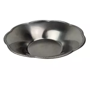 Alessi Italia 18/10 Scalloped Edge Beaded Stainless Steel Bowl 8.5" Vintage - Picture 1 of 7