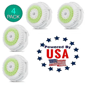 4-Pack Acne Replacement Facial Brush Heads For Clarisonic Mia 1 Mia2 - Picture 1 of 6