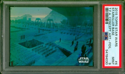 2015 Topps Star Wars TFA Concept Art Foil STARKILLER BASE #4 Rare #/250 PSA 9 - Image 1 of 3