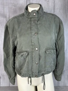 Loft Petites Jacket Olive Green Button Up Chest 39” Length 18” Women’s S Petite - Picture 1 of 22