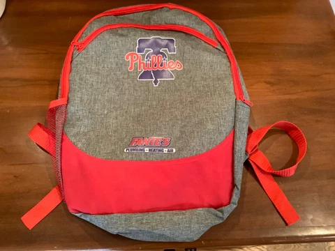 Philadelphia Phillies Backpack Book Bag Gym Bag Fan Giveaway Cover