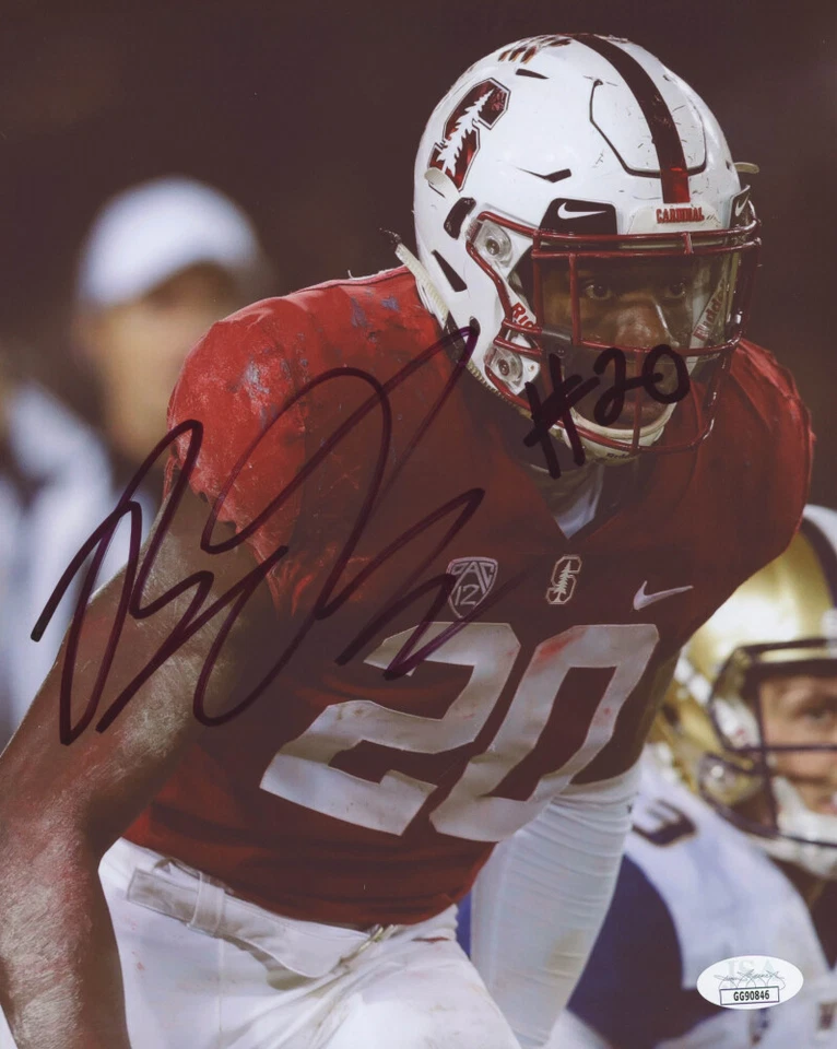 Bobby Okereke Signed Stanford Cardinal 8x10 Photo JSA - Image 1 of 1