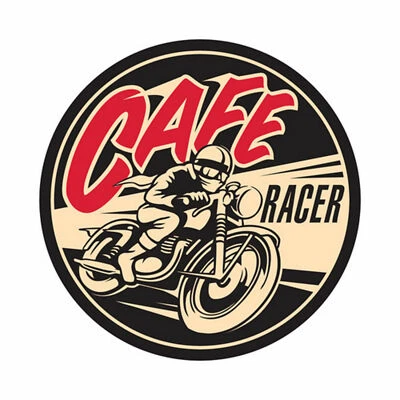 Retro Aufkleber Cafe Old School Motorcycles Sticker Race Retro Vintage #3 - Bild 1 von 4