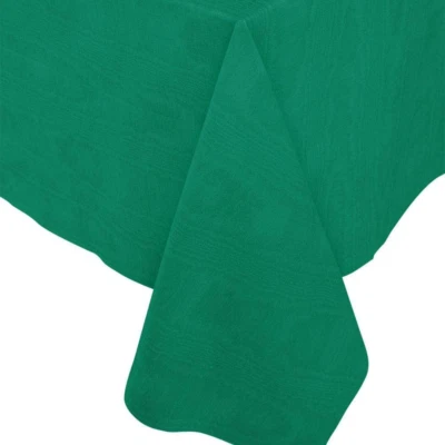 Caspari Paper Linen Solid Table Cover, Moire Green (970TCP) - Image 1 of 2