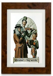 Christmas Singers Framed Print By Norman Rockwell