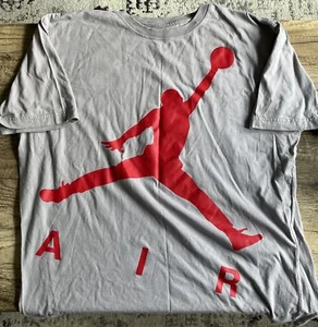 Nike Air Jordan Jumpman Colossal AIR T-Shirt Cement Gray Men's Sz XXL Jordan Tag - Picture 1 of 5
