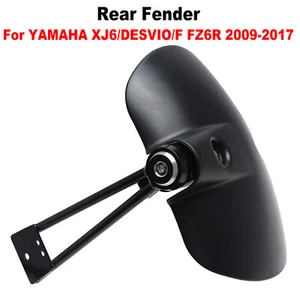 Rear Fender For YAMAHA FZ6R XJ6/DESVIO/F 2009-2017 Mudguard License Plate Holder - Picture 1 of 12
