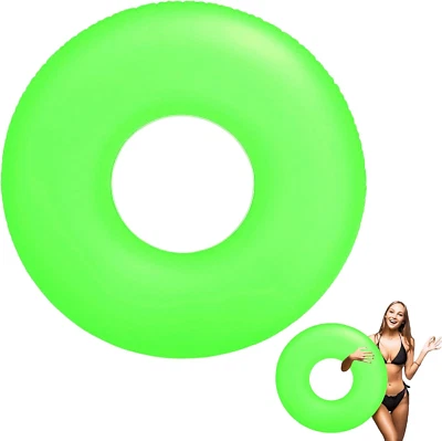 Blau Schwimmreifen Erwachsener Ø 91cm Schwimmring Poolring Aufblasbarer Schwimmr - Bild 1 von 4