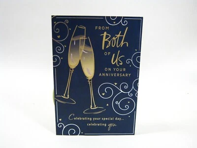 Tarjeta de aniversario de boda feliz aniversario de ambos Estados Unidos para amigos/familiares Foto 1 de 3