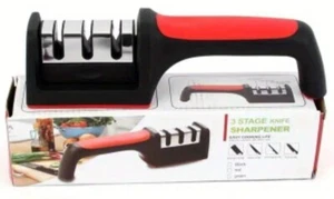 Ceramic/Carbon 3 Stage Knife & Scissor Sharpener Kitchen Home Garage Full Size - Picture 1 of 4