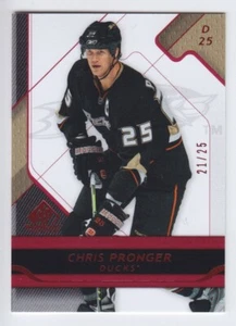 2008-09 UD SPGU CHRIS PRONGER /25 PLATINUM PARALLEL #3 SP Game Used Ducks - Picture 1 of 1