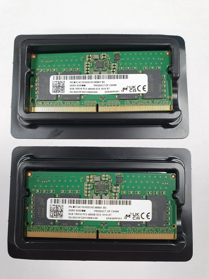 Dell Memory Upgrade - RAM - 16GB - 1RX8 DDR5 SODIMM 4800MHz - Image 1 of 1