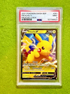 Pokémon PIKACHU V BOX PSA 9 MINT TCG CARD  2020-23 Pokemon SWSH Black Star PROMO - Picture 1 of 24