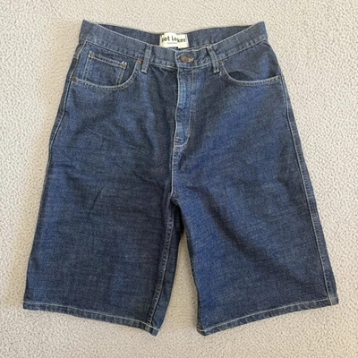 Vintage Y2K Baggy Denim Shorts Mens 34 Wide Leg 100% Cotton Hip Hop 90s - Image 1 of 4