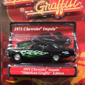 Motor Max 71 1971 Chevrolet Impala American Graffiti Chevy Collectible Car Black - Picture 1 of 2