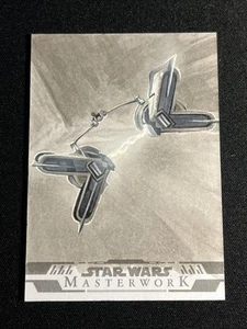 2024 Topps Star Wars Masterwork Charlie Cody 1/1 Sketch Auto Podracing Pod - Picture 1 of 2