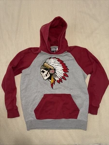 Native Borne XL Skull Feather Hoodie STAINED - Picture 1 of 13