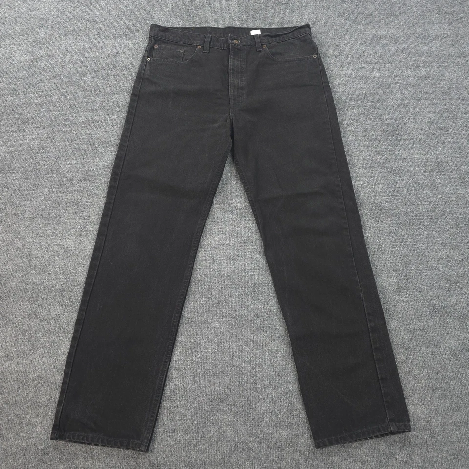 Pantalones de mezclilla Levis vintage para hombre 38x32 negros 505 regular rectos grunge años 90 EE. UU. Foto 1 de 4