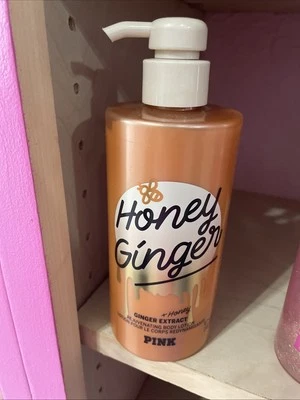 Victoria Secret Pink NEW Honey Ginger New Body Lotion 14oz Moisturizer - Image 1 of 2