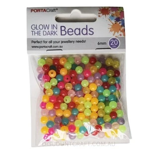 Glow in the Dark Beads 6mm 15g - Picture 1 of 1