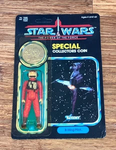 Star Wars B-Wing Pilot PotF Unpunched Figure w Collectors Coin Last 17 MOC - Picture 1 of 6