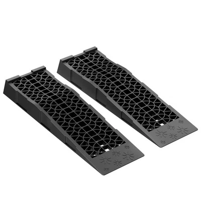 Wiltec Auffahrrampe 2er Set 5t Traglast Autorampen PP Unterlegkeile 70x20x7,8cm - Bild 1 von 4