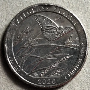 USA 2020 Quarter Dollar Commemorative coin - Tallgrass Prairie National Preserve - Picture 1 of 2