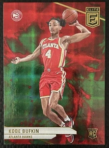 2023-24 Panini Donruss Elite - Kobe Bufkin RC Red/Green #249 Atlanta Hawks - Bild 1 von 2