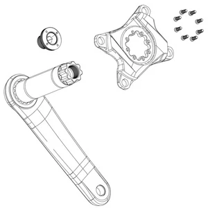 SRAM Single Impact/Bash Guard Kit For Xx D1 (Including 1 Impact/Bash Guard, 2 Gu - Picture 1 of 1