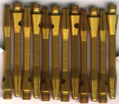 TON JUNKIE 1.75in. 2ba Gold Aluminum Dart Shafts: 3 per set