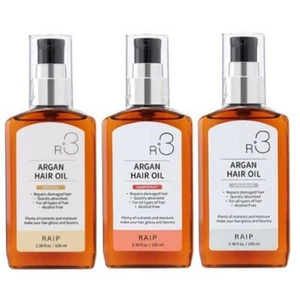 Aceite para el cabello de argán RAIP R3 original + pomelo + sin aroma (100 ml x 3 piezas) - Imagen 1 de 17