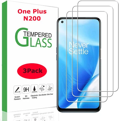 9H Clear Tempered Glass Screen Protector Lens Film For OnePlus Nord N200 5G HD - Image 1 of 4