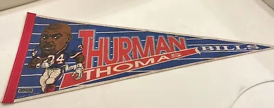 Thurman Thomas Buffalo Bills Pennant Hall of Fame 1993 Wincraft 30” - Image 1 of 2