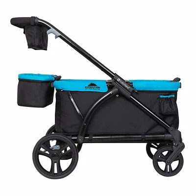 Baby Trend Expedition 2 in 1 Push or Pull Stroller Wagon Plus w/ Canopy, Blue - Image 1 of 4