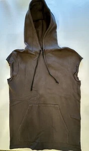 Hudson Men’s Sleeveless Pullover Hoodie Sweatshirt Size Large Gray NWT $175 - Picture 1 of 12