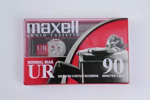 Maxell UR 90 Minuten leer Audio Kassette Band normale Neigung neu versiegelt Vintage - Bild 1 von 2