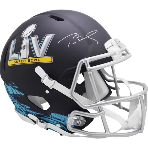 Tom Brady Signed Autographed Super Bowl LV Speed Authentic Full Size Helmet Cover