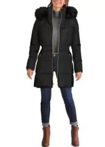 Cole Haan Womens Black Puffer Coat X4901 Size Small - Picture 1 of 3