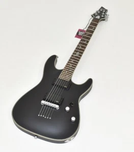 Schecter Damien Platinum-6 Guitar Satin Black B-Stock 1555 - Picture 1 of 9
