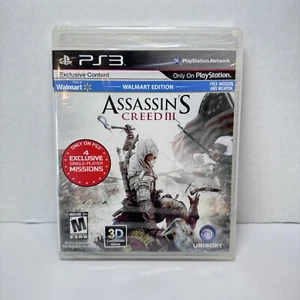Assassin's Creed III 3 (2012) Black Label PS3 Brand New Factory Sealed - Picture 1 of 2