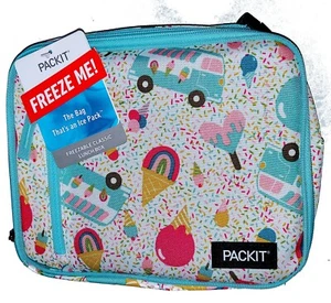 Freezable Lunch Box Bag with Zip Closure | Ice Cream Truck - Picture 1 of 1