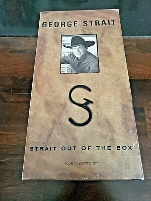 GEORGE STRAIT STRAIT OUT OF THE BOX 4 CASSETTE & BOOK                         A3 - Image 1 of 4