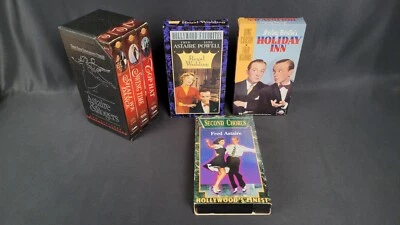 Fred Astair Lot - Shall We Dance + Swing Time (6 VHS Tapes) TESTED-WORKS  - Image 1 of 4