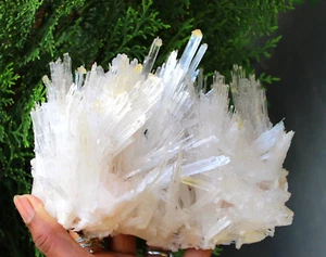 Calcite Crystals On Scolecite On Matrix Minerals Specimen #J9 - Picture 1 of 6