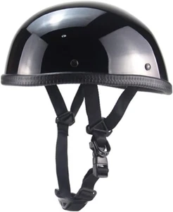 Motorcycle Half Helmet Beanie Cruising Skull Cap DOT Helmets for Scooter Bike - Picture 1 of 5